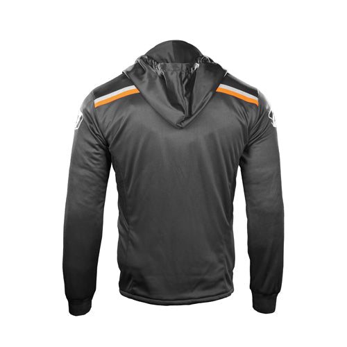 DSG Urban Rider Hoodie Jacket Black Red Fluo