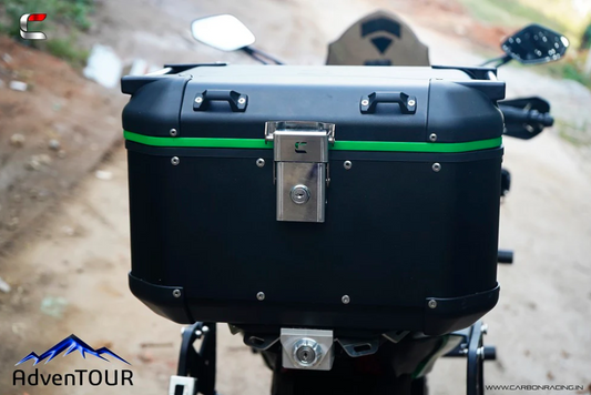 Carbon Racing AdvenTOUR EXPLORER 42L Aluminium Top Box with OEM Rack Plate