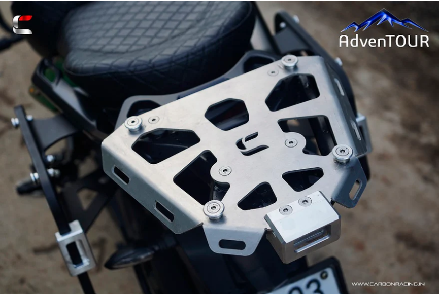Carbon Racing AdvenTOUR EXPLORER 42L Aluminium Top Box with OEM Rack Plate